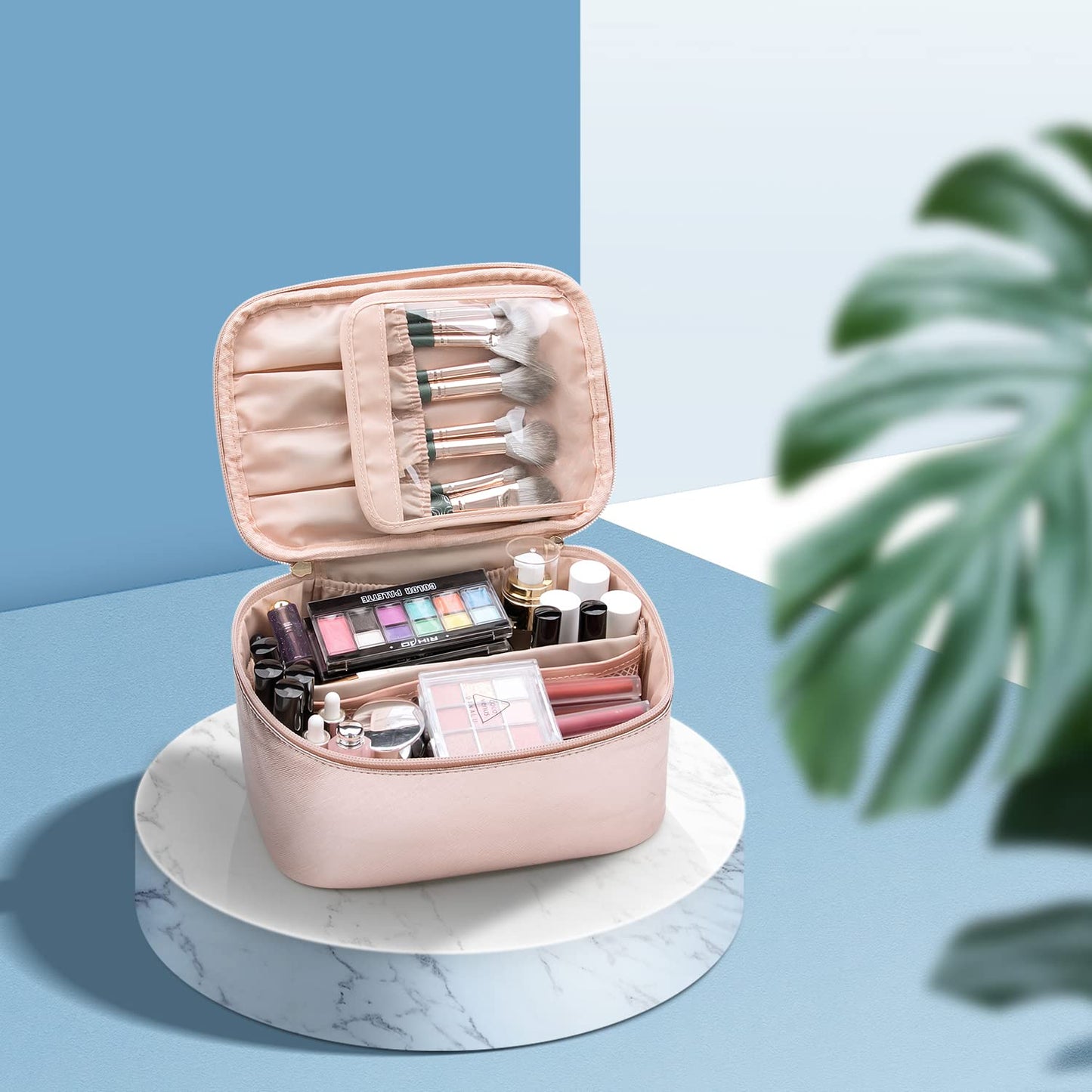 Organizador de Maquillaje Portátil con Divisores