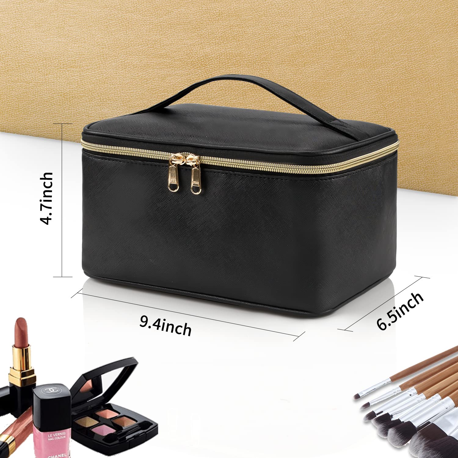 Organizador de Maquillaje Portátil con Divisores