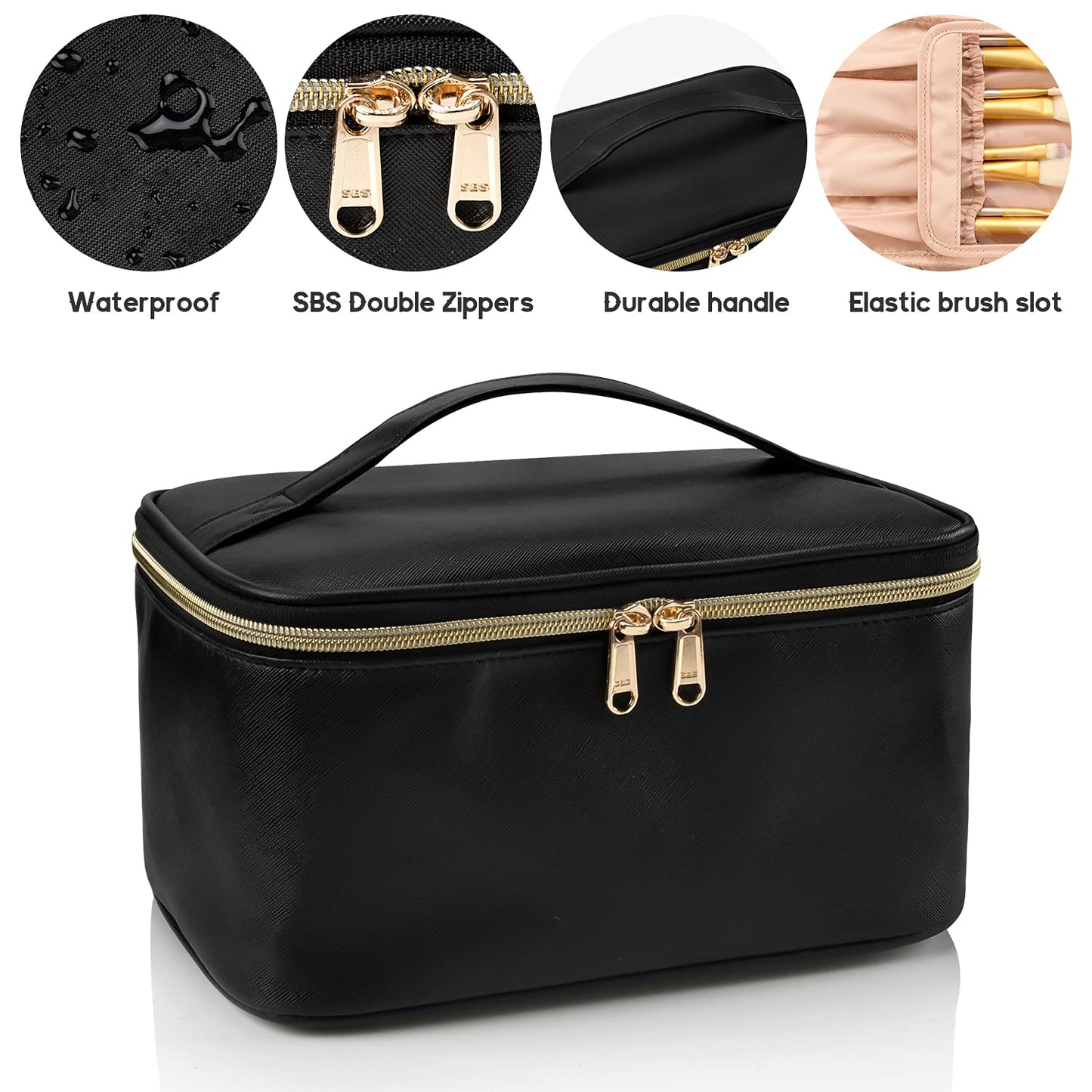 Organizador de Maquillaje Portátil con Divisores