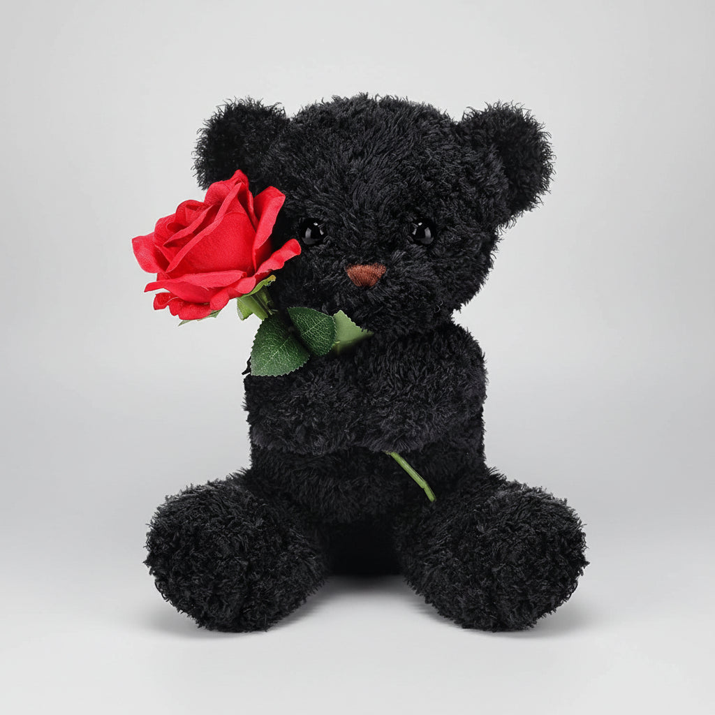 Osito de Peluche con Rosa Bonito Regalo de San Valentín