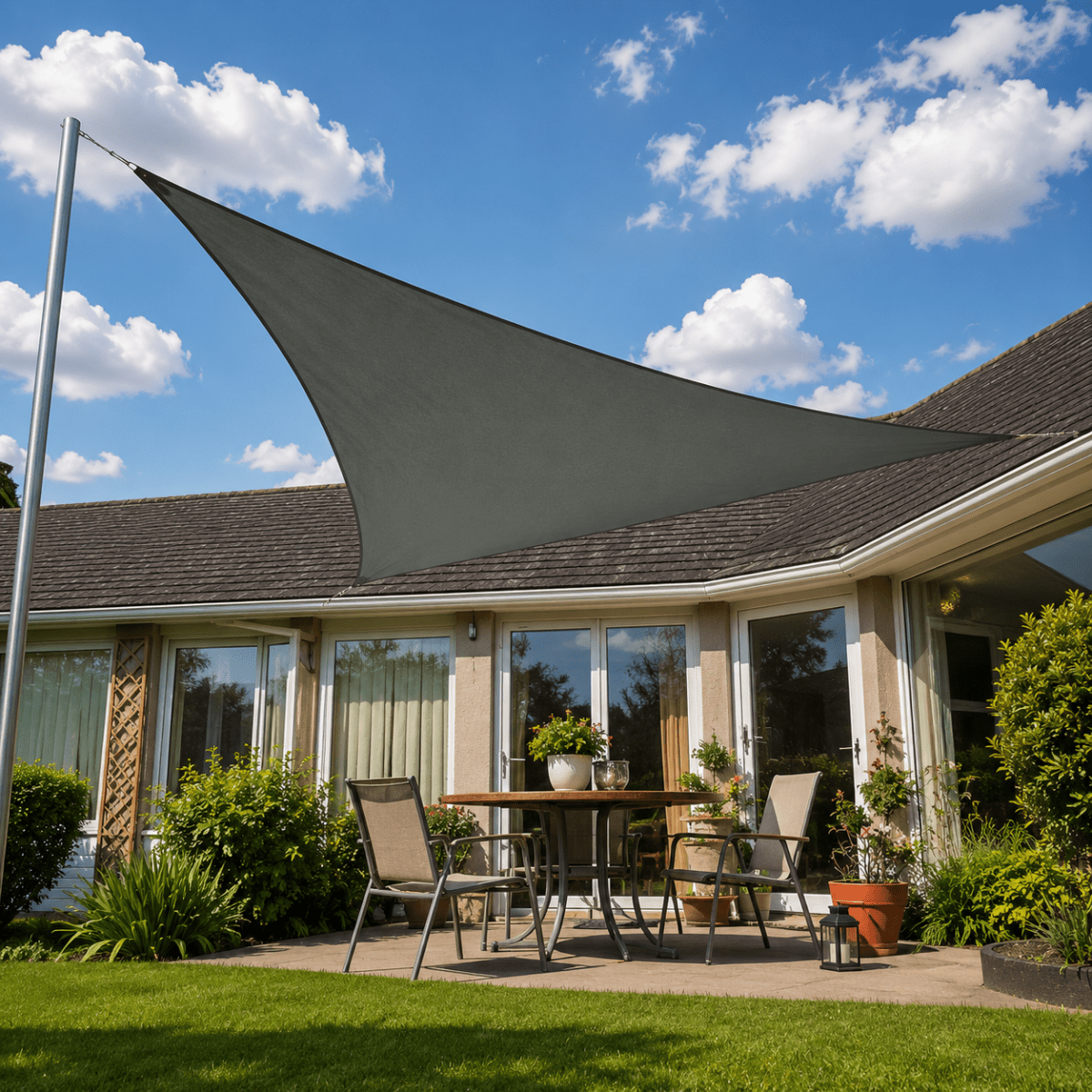 OUTDOORSHADE – Paraguas Solar Rectangular para el Confort del Balcón y Jardín