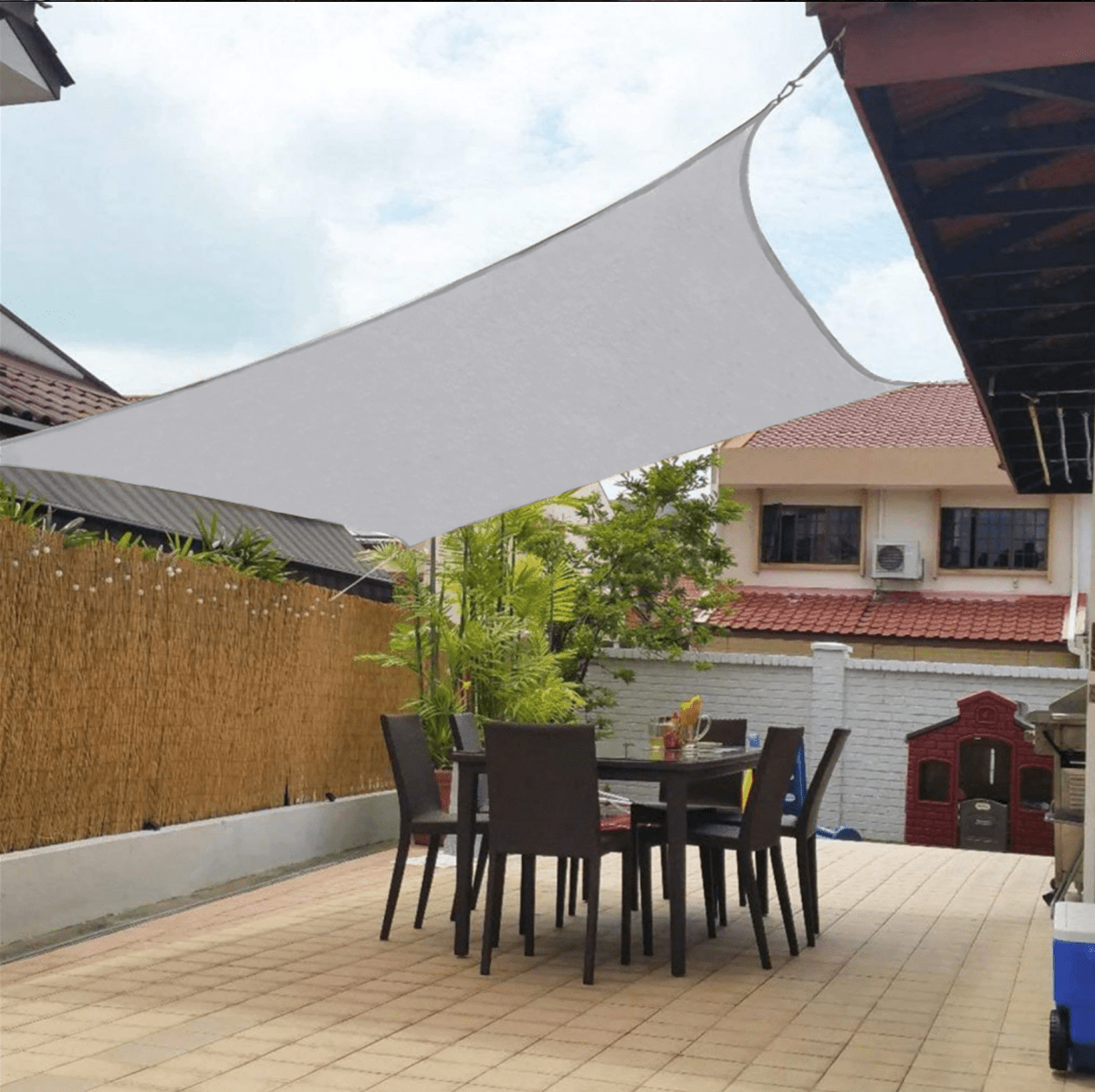 OUTDOORSHADE – Paraguas Solar Rectangular para el Confort del Balcón y Jardín