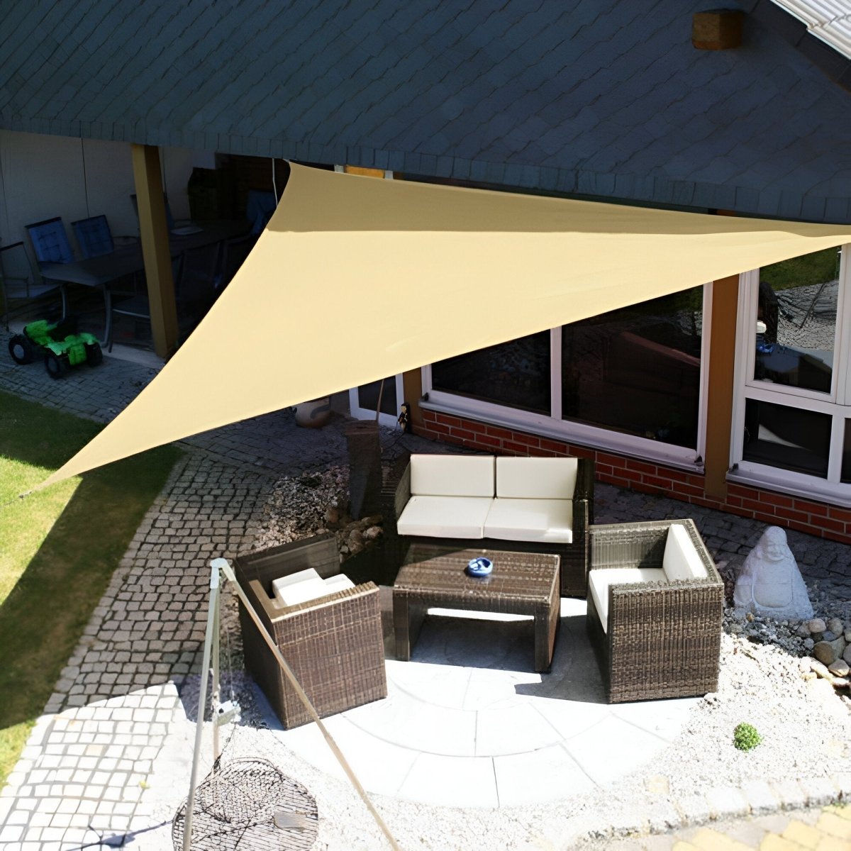 OUTDOORSHADE – Paraguas Solar Rectangular para el Confort del Balcón y Jardín