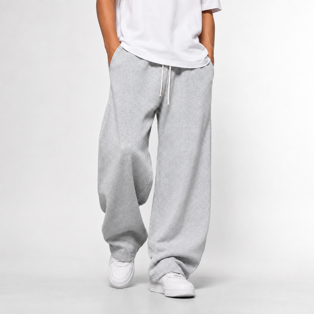 Pantalón de chándal holgado y largo