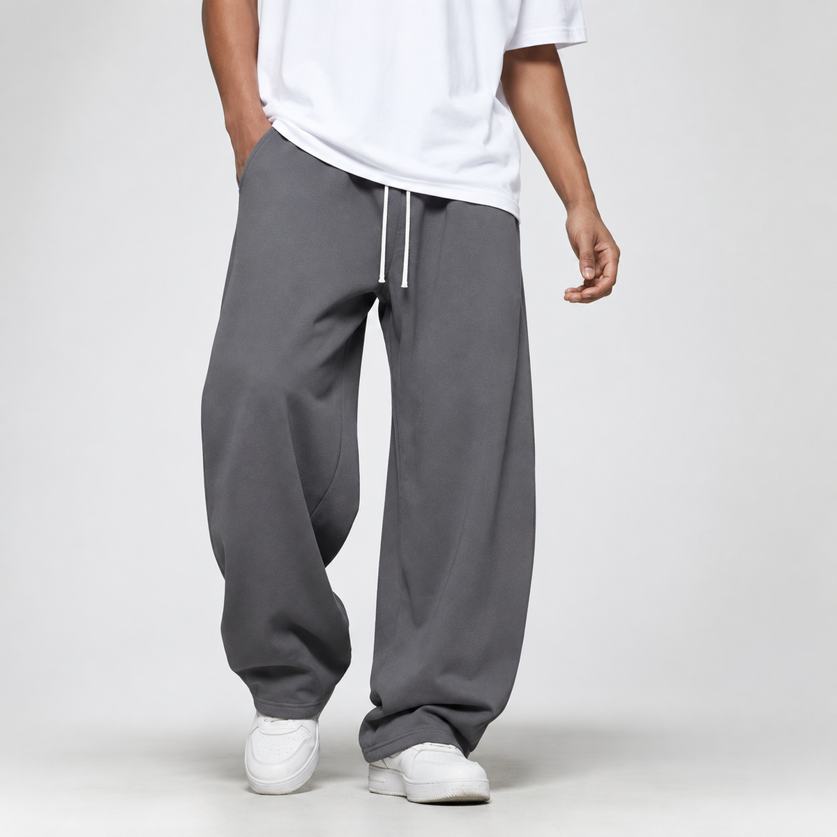 Pantalón de chándal holgado y largo
