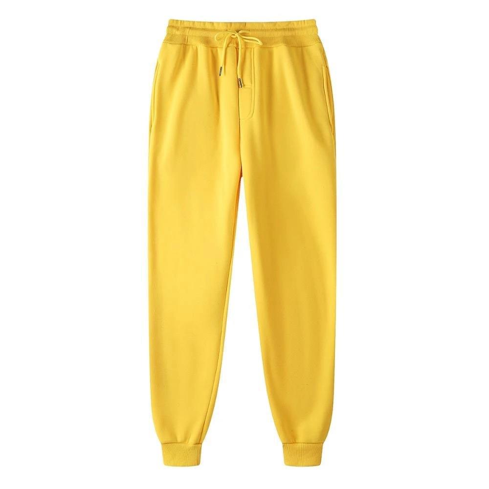 Pantalón jogger de tiro alto y corte holgado para mujer con cintura elástica, cordón ajustable y puños acanalados