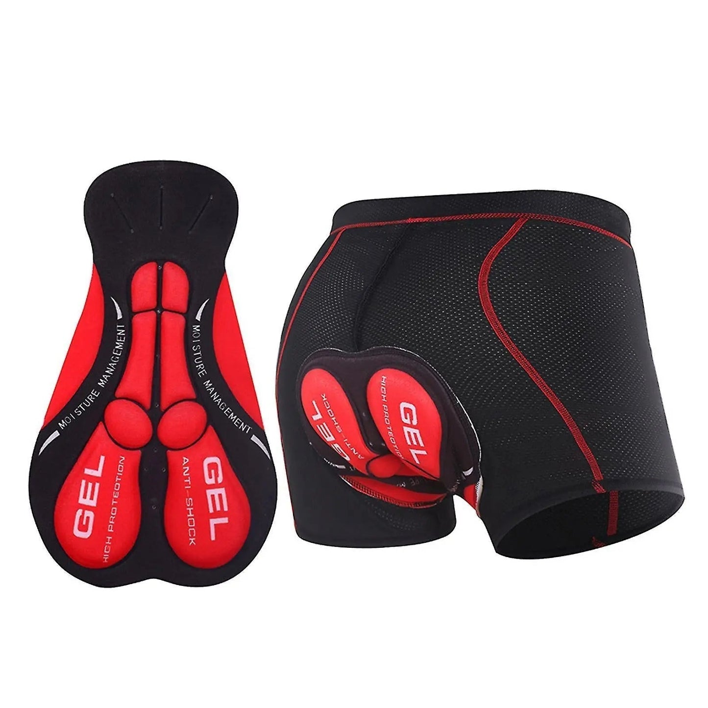 Pantalones Cortos de Ciclismo con Almohadilla de Gel para Paseos de Larga Distancia