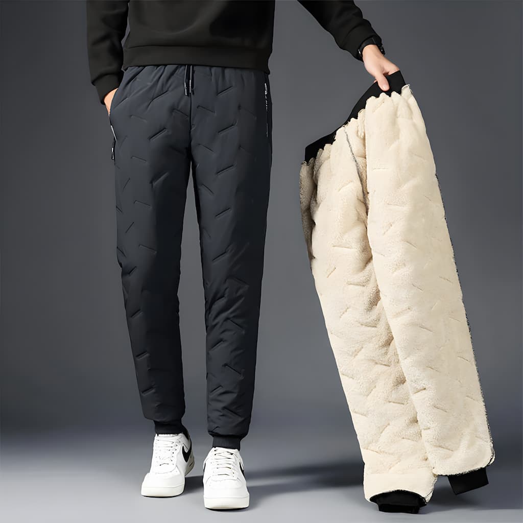 Pantalones impermeables con forro polar unisex