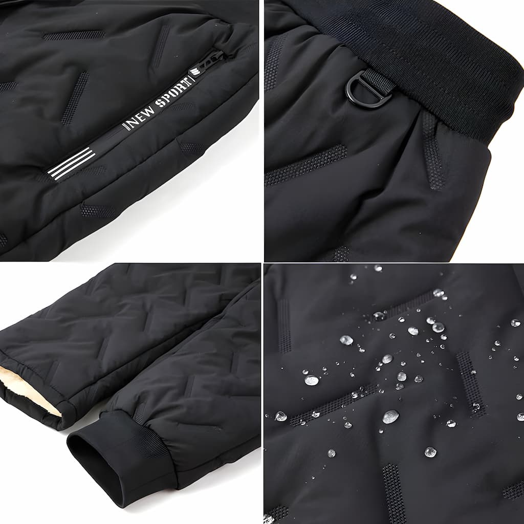 Pantalones impermeables con forro polar unisex