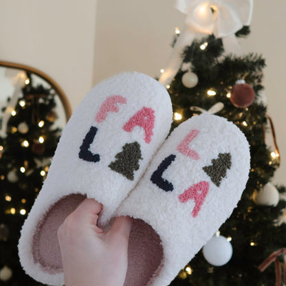 Pantuflas navideñas Falalala