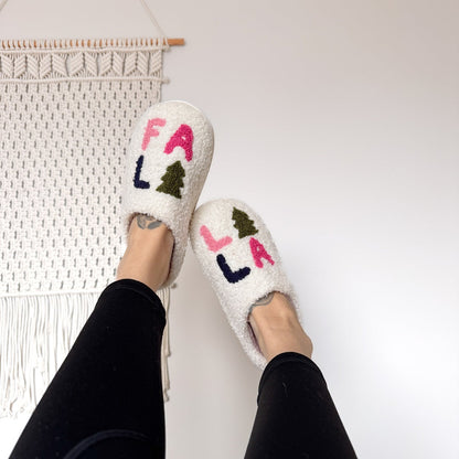 Pantuflas navideñas Falalala
