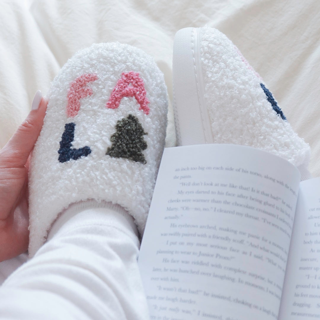 Pantuflas navideñas Falalala