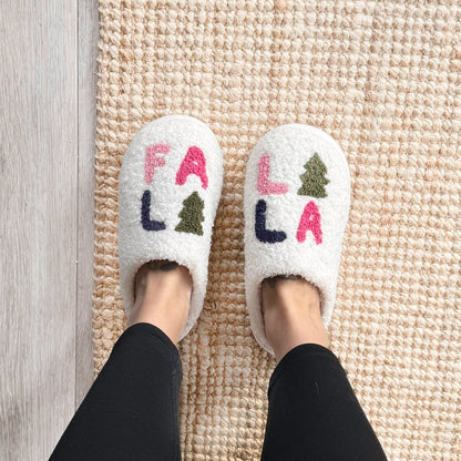 Pantuflas navideñas Falalala