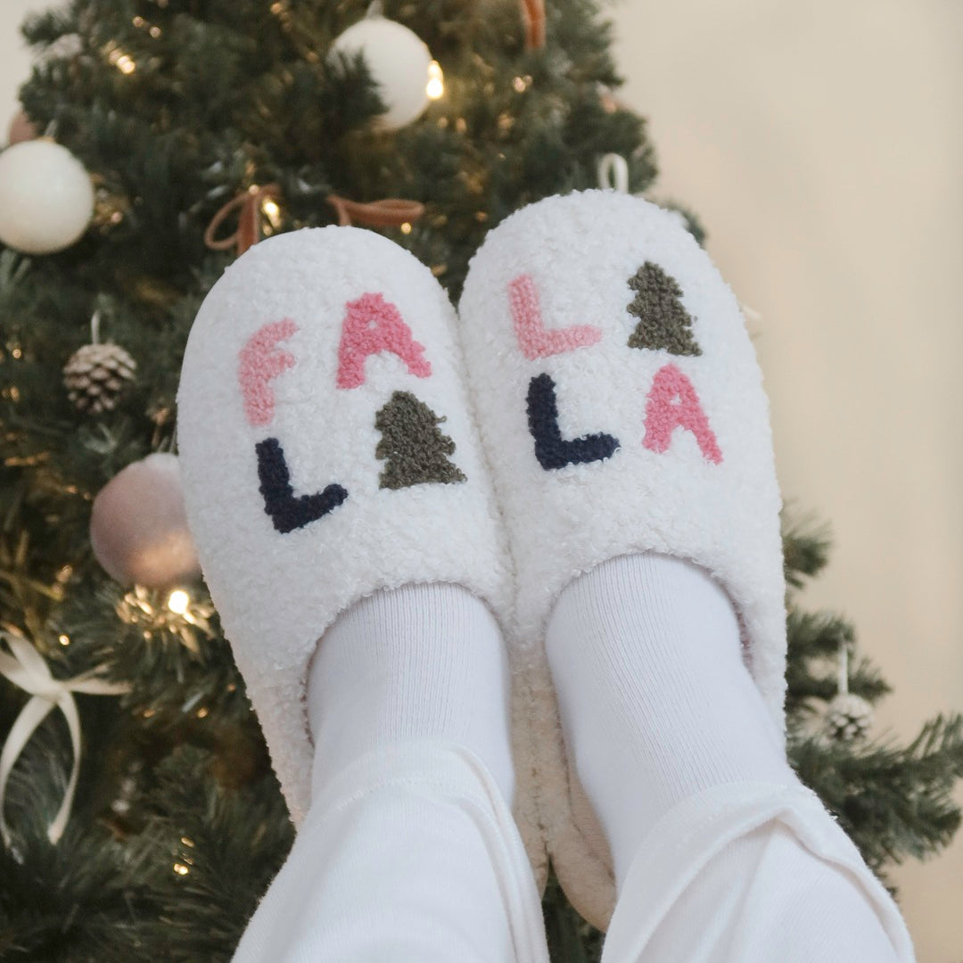 Pantuflas navideñas Falalala