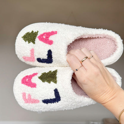 Pantuflas navideñas Falalala