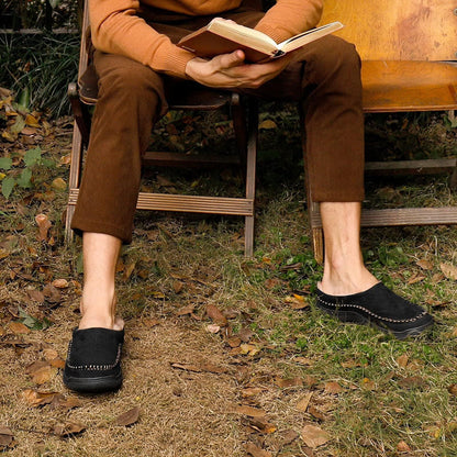 Pantuflas para hombre forradas con suela resistente
