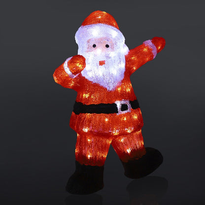 Papá Noel de 55 cm de altura con luces LED