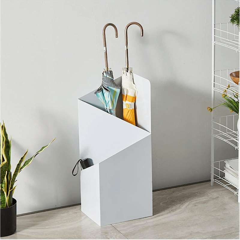 Paragüero metálico de estilo nórdico con diseño moderno y elegante