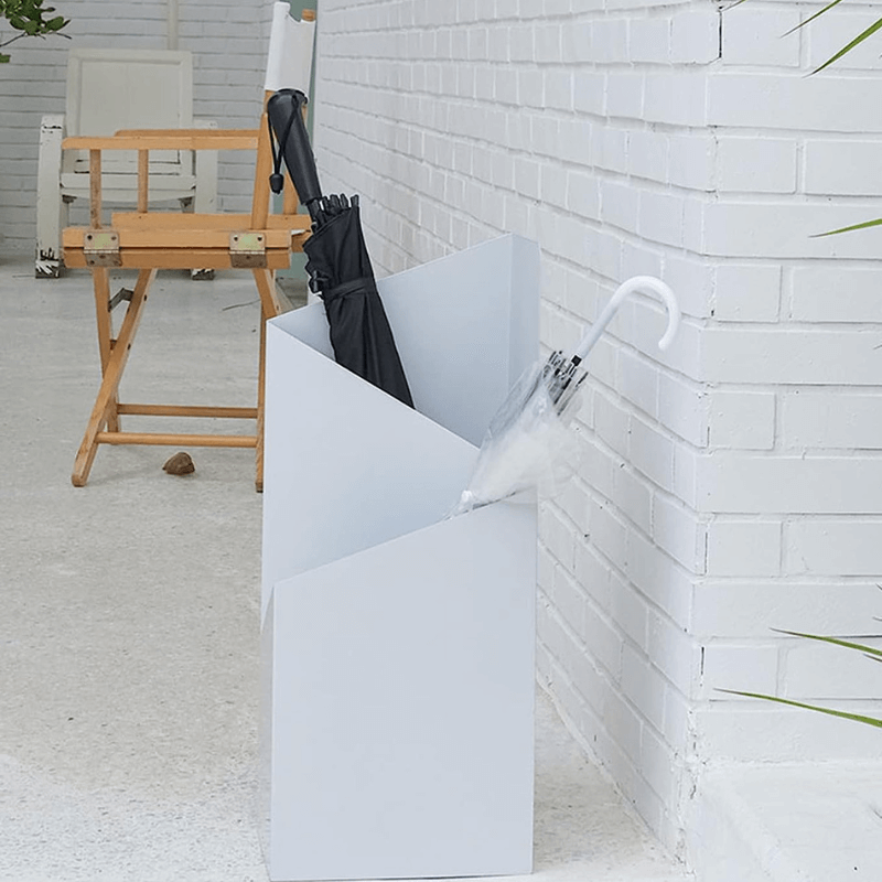 Paragüero metálico de estilo nórdico con diseño moderno y elegante