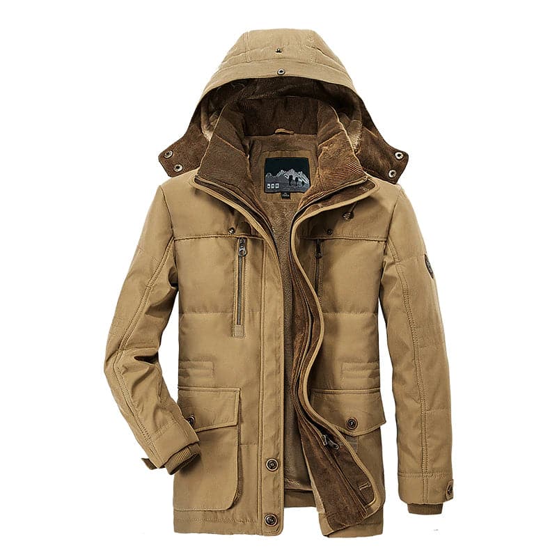 Parka con capucha para hombre