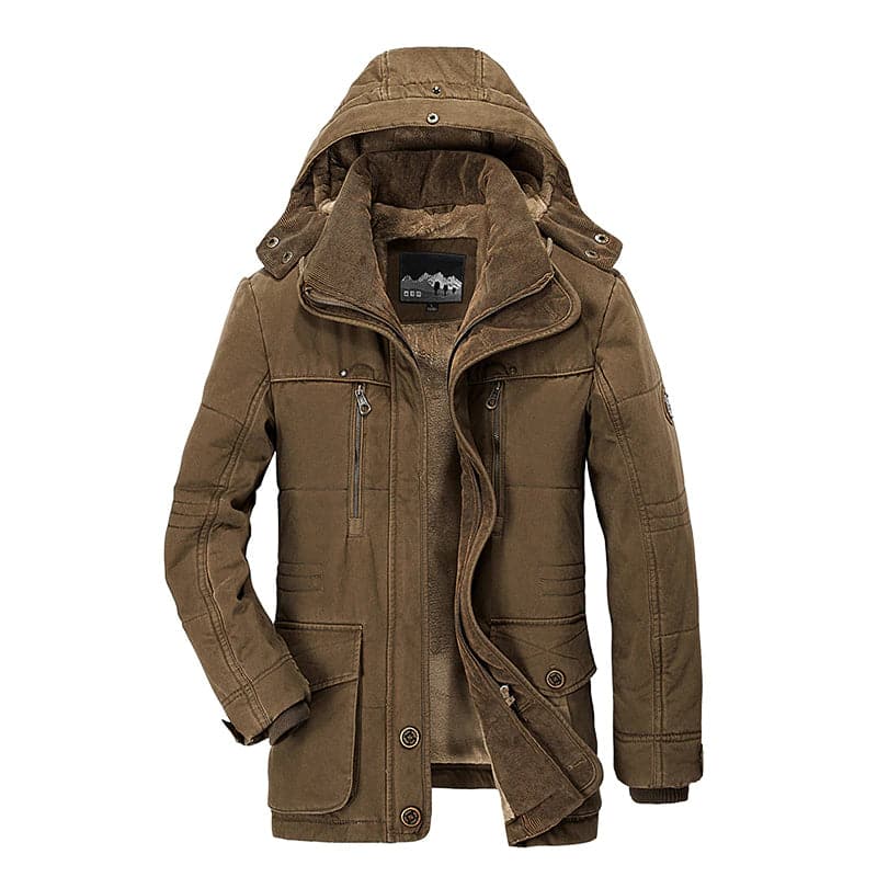 Parka con capucha para hombre
