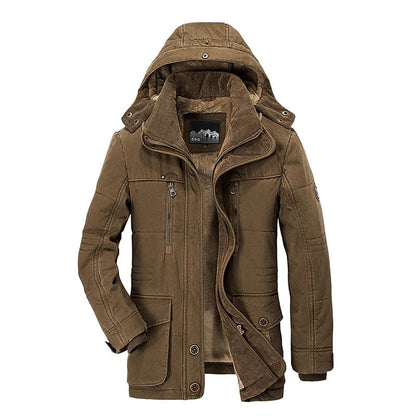 Parka con capucha para hombre