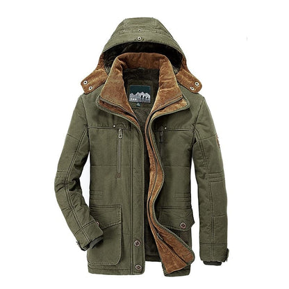 Parka con capucha para hombre