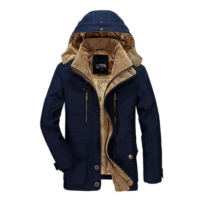 Parka con capucha para hombre