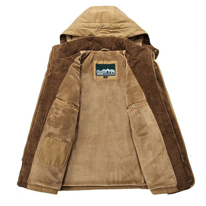 Parka con capucha para hombre