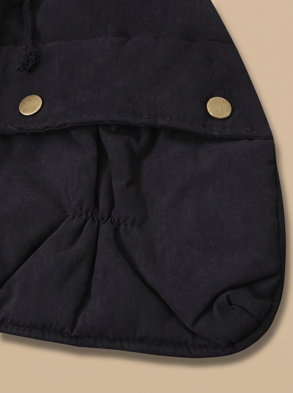 Parka de invierno para mujer con cuello de pelo sintético y cintura con cordón ajustable