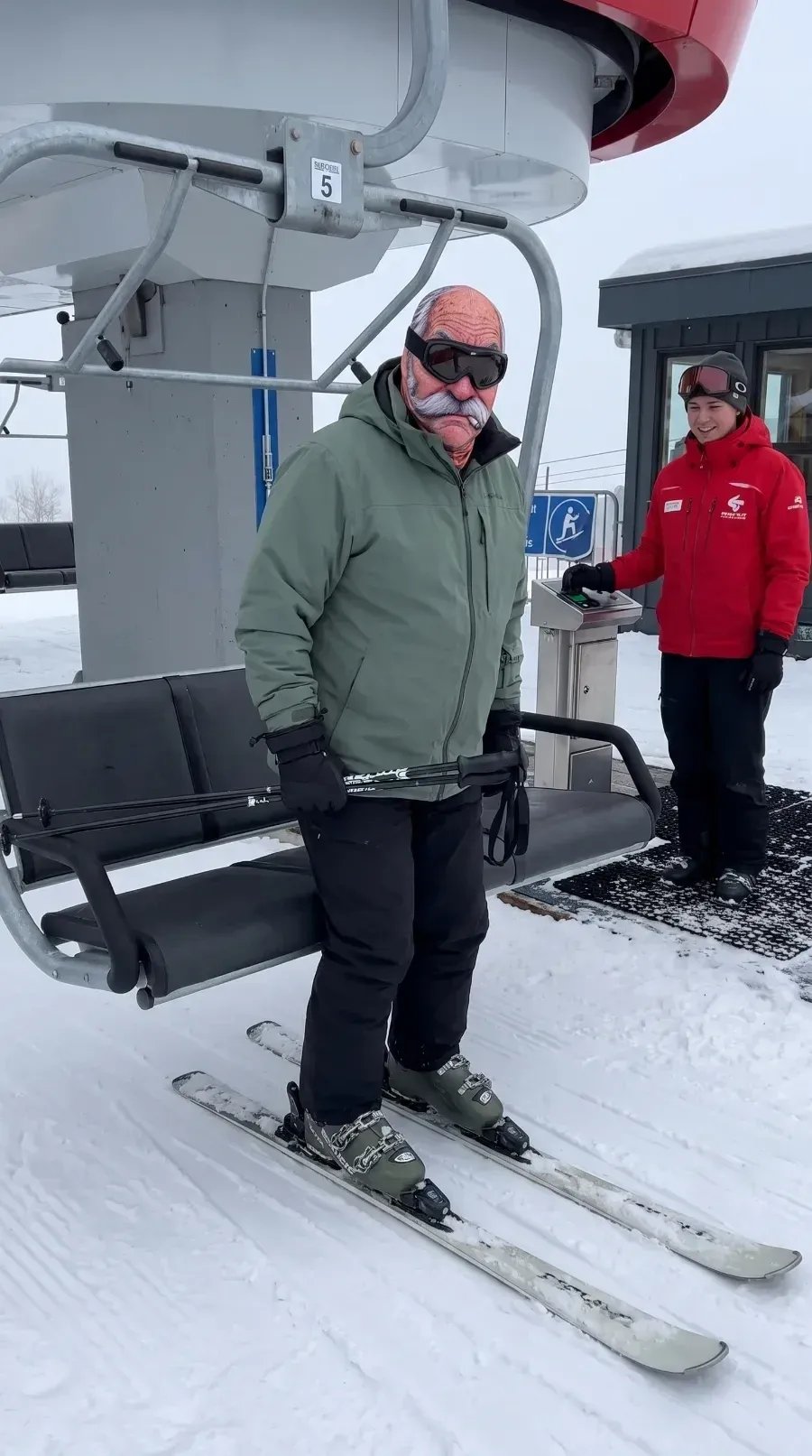 Pasamontañas con estampado de rostro realista – Máscara divertida de esquí y snowboard para aventuras en clima frío