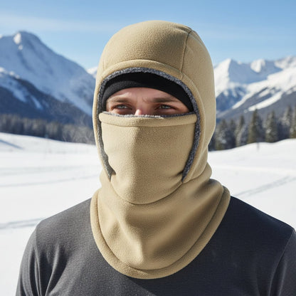 Pasamontañas térmico de forro polar para ciclismo y deportes al aire libre en clima gélido