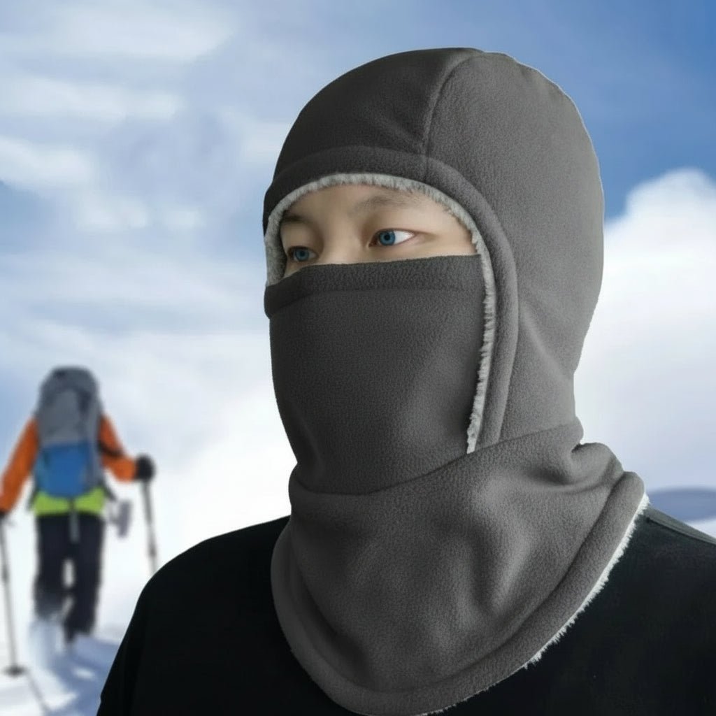 Pasamontañas térmico de forro polar para ciclismo y deportes al aire libre en clima gélido