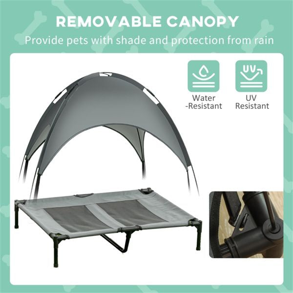 PAWAIR – Cama Elevada para Perros con Alfombrilla Refrigerante y Protección UV para Comodidad al Aire Libre - Image 3