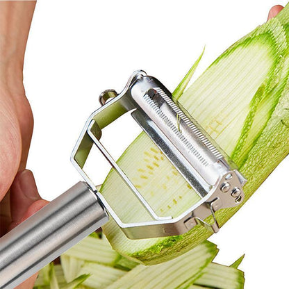 Pelador de Verduras Multifuncional de Acero Inoxidable Ultra Afilado y Cortador Juliana