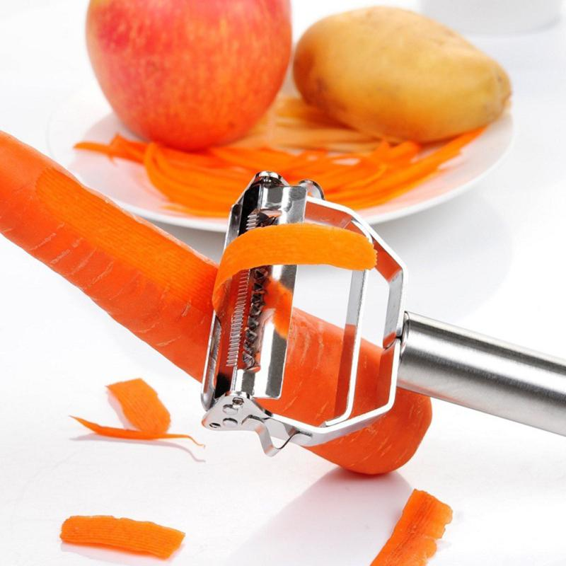 Pelador de Verduras Multifuncional de Acero Inoxidable Ultra Afilado y Cortador Juliana