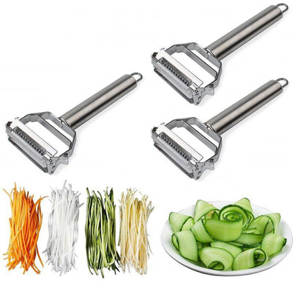 Pelador de Verduras Multifuncional de Acero Inoxidable Ultra Afilado y Cortador Juliana