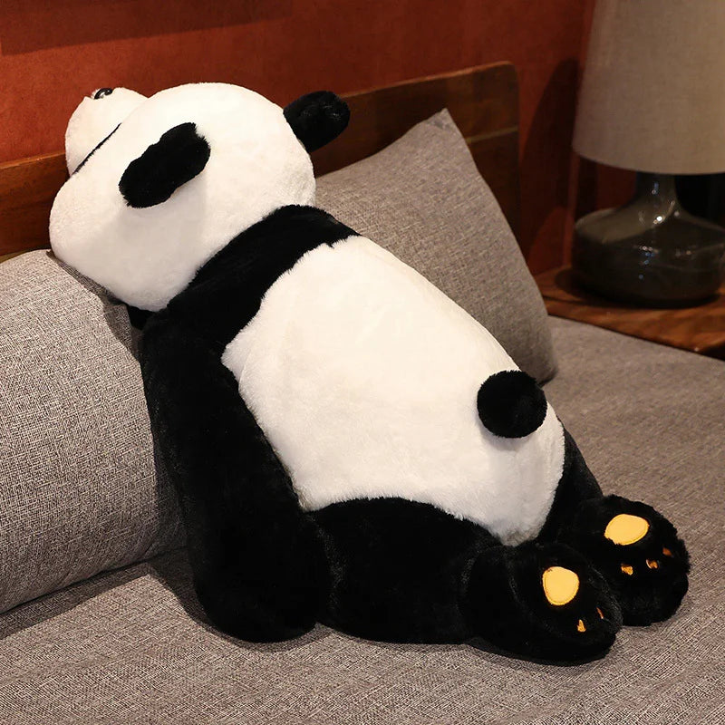 Peluche de panda gigante y perezoso, muñeco suave para máxima comodidad
