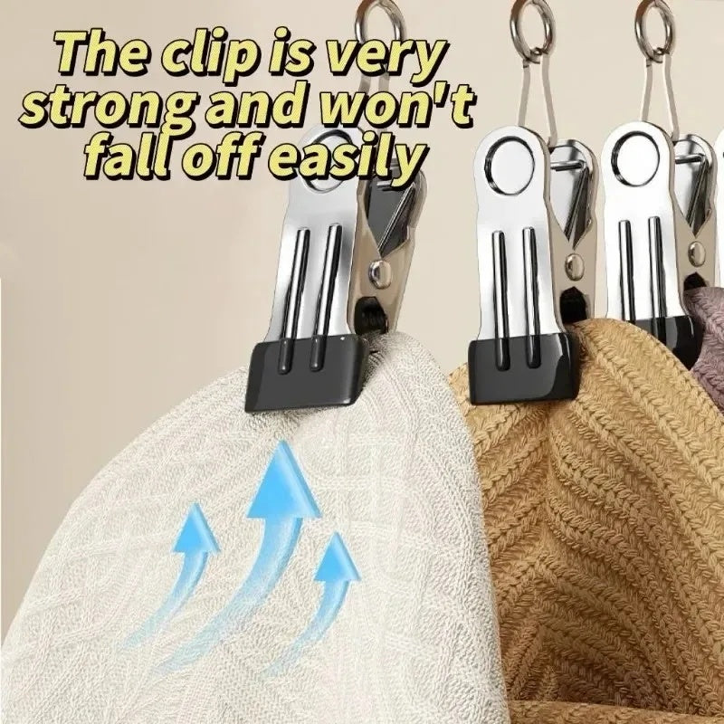 Percha múltiple de madera con 12 pinzas para ahorrar espacio
