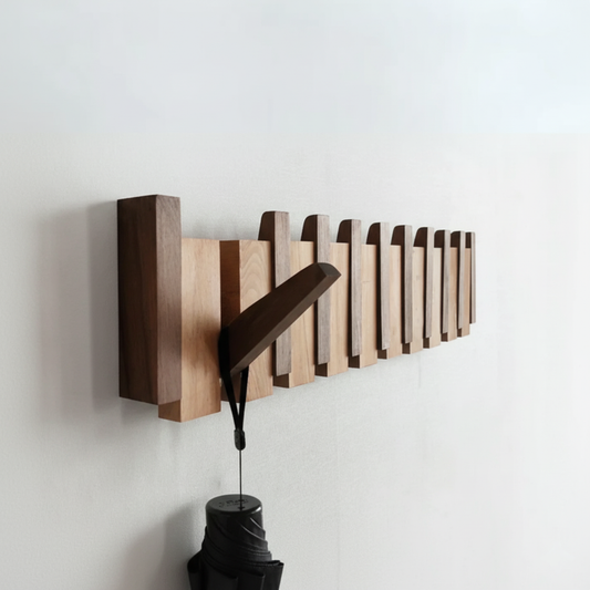 Perchero Kleshenger HarmonyCoat – Perchero de Madera Creativo para Pasillo y Entrada