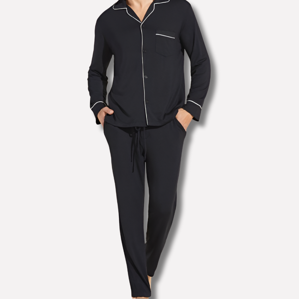 Pijama cómodo de algodón para hombre