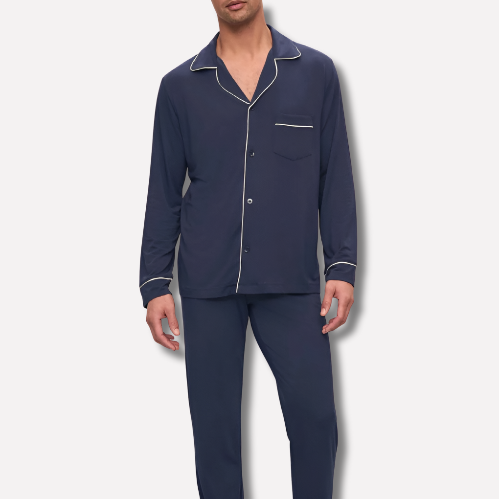 Pijama cómodo de algodón para hombre