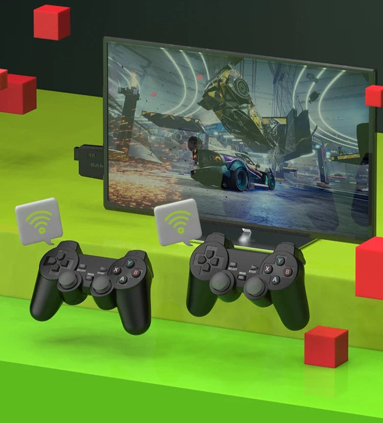 PixelDrive 64gb: Original con 2 controladores - Más de 20,000 juegos desde Mario hasta Pokémon