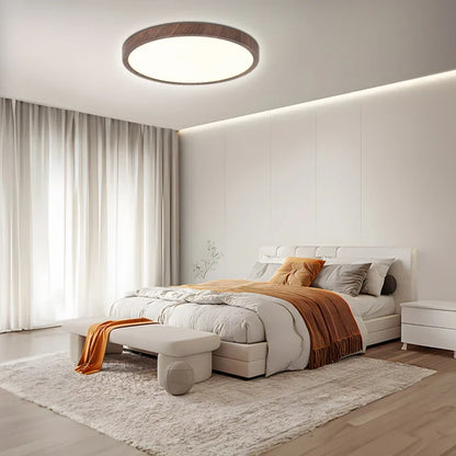 Plafón de techo redondo fino con luz LED regulable, moderno para salón y dormitorio