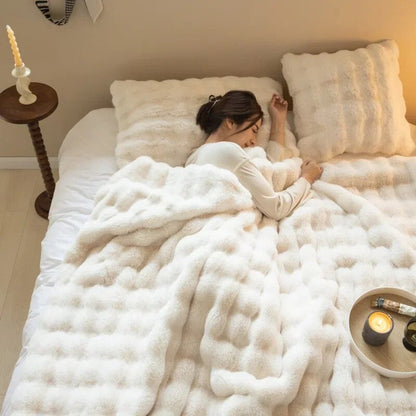 Plaid WarmWol – Manta de Forro Ultra Suave, Calidez Excepcional para Todas las Temporadas
