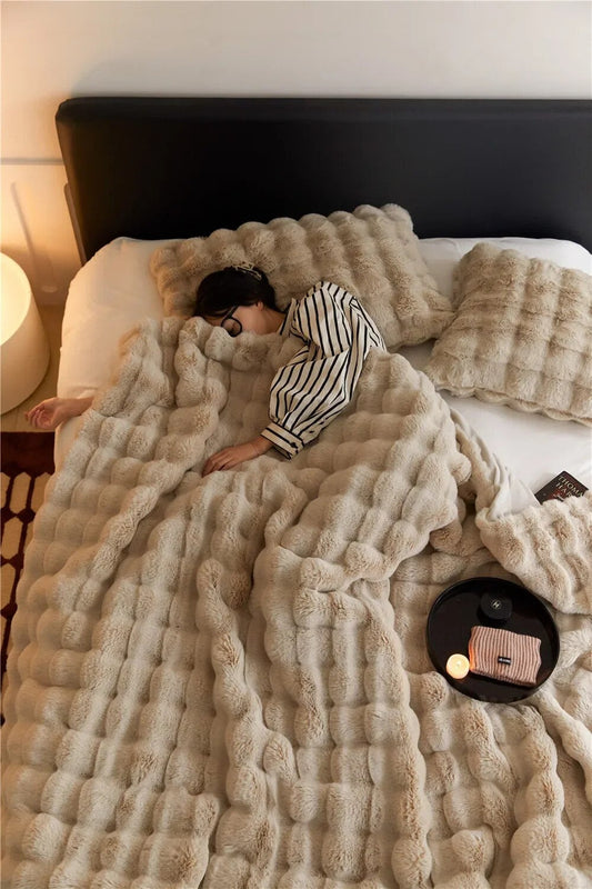 Plaid WarmWol – Manta de Forro Ultra Suave, Calidez Excepcional para Todas las Temporadas