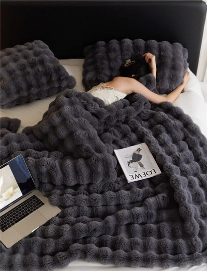Plaid WarmWol – Manta de Forro Ultra Suave, Calidez Excepcional para Todas las Temporadas