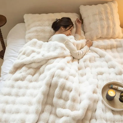 Plaid WarmWol – Manta de Forro Ultra Suave, Calidez Excepcional para Todas las Temporadas