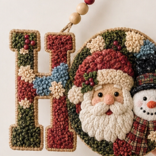Pokeleigh Kit de manualidades DIY para letrero navideño colgante de pared