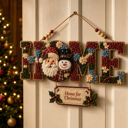 Pokeleigh Kit de manualidades DIY para letrero navideño colgante de pared